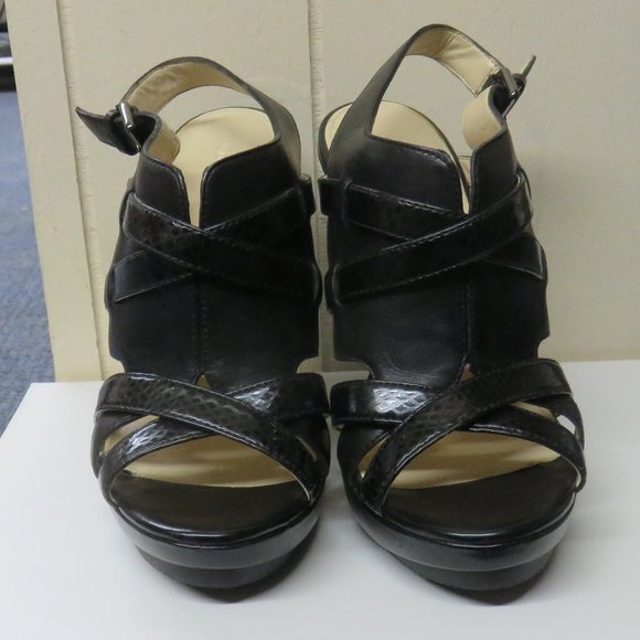 Calvin Klein High Heel Platform Sandals - Picture 9 of 10